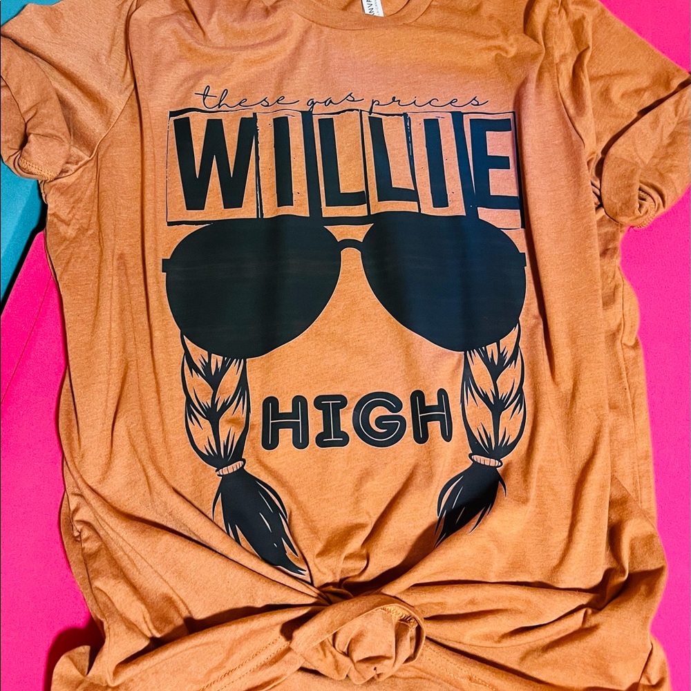 These Gas Prices Willie High shirt, Willie Nelson shirt, Bella Canvas